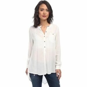 Free People Rayon Gauze Boyfriend Button Down